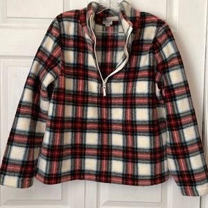 J. Crew plaid quarter zip - Medium